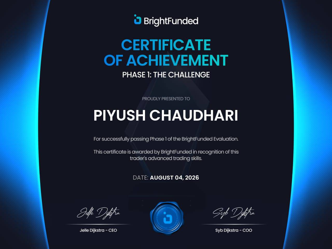 Piyush Chaudhari BrightFunded